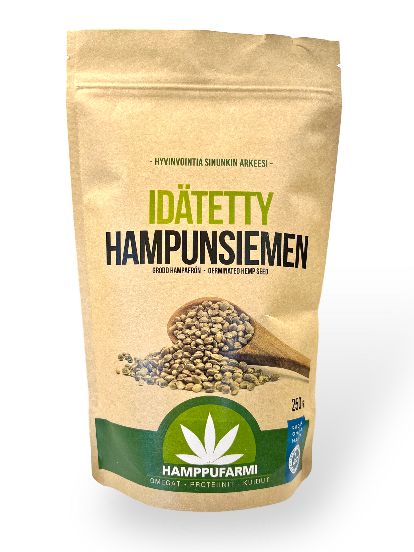 Idätetty hampunsiemen