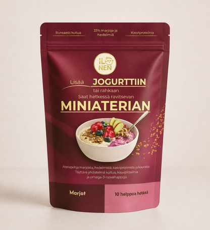 Ilonen miniateriaseos jogurttiin tai rahkaan, marjat 230 g