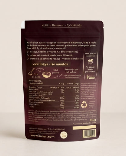 Miniateriaseos juomaan mansikka mango 230 g