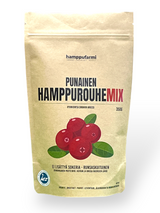 Roter Hanf-Beeren-Mix 350 g – Hanfmehl mit Preiselbeere, Roter Johannisbeere und Moosbeere