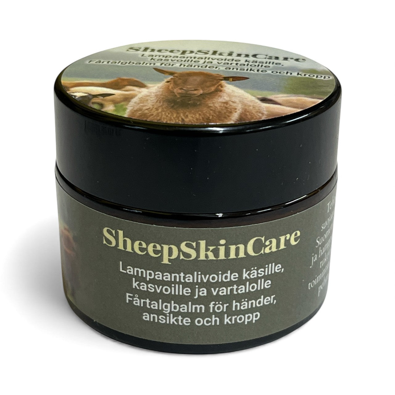 SheepSkinCare Lampaantalivoide 50 ml on 100 % luonnollinen ja lisäaineeton iho­voide, joka syväkosteuttaa ja suojaa kuivaa, herkkää ja halkeilevaa ihoa. Tehokkaasti imeytyvä lampaantali tukee ihon omaa suojakerrosta ja sopii koko vartalon päivittäiseen hoitoon.