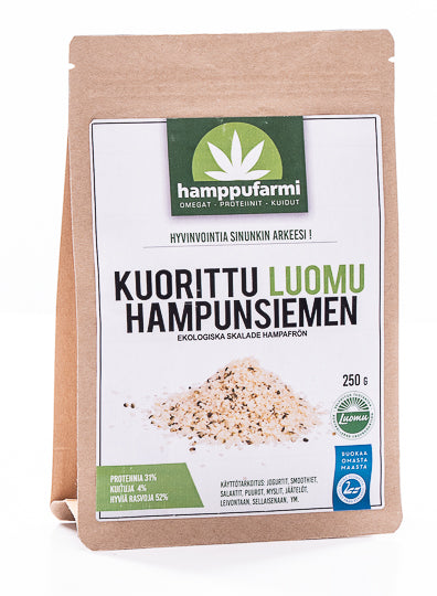 Skalat hampafrö 250g