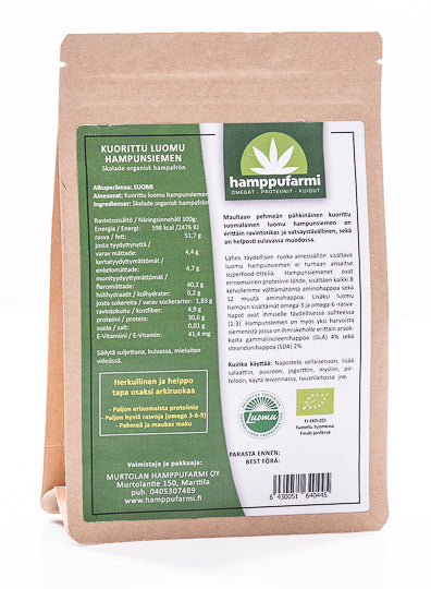 Skalat hampafrö 250g