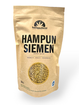Hela finska hampfrön i påse